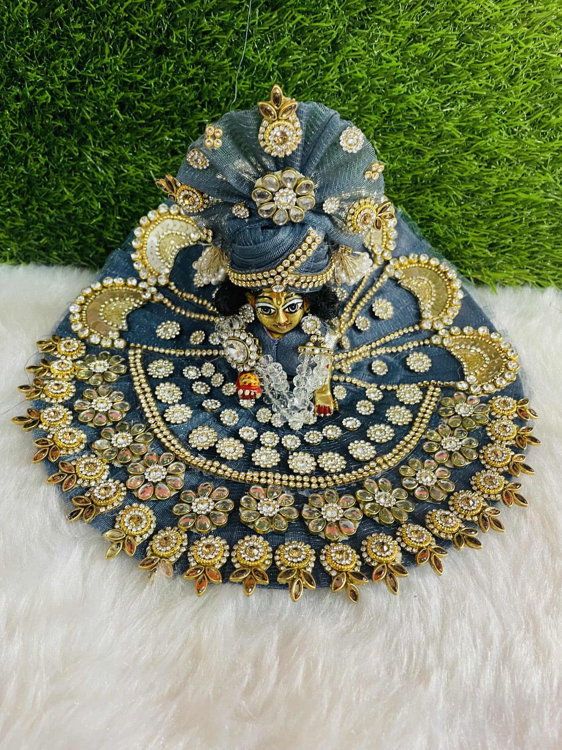 Beautiful Laddu Gopal Velvet Poshak/Dress | Buy Online |Satvikstore.in –  satvikstore.in