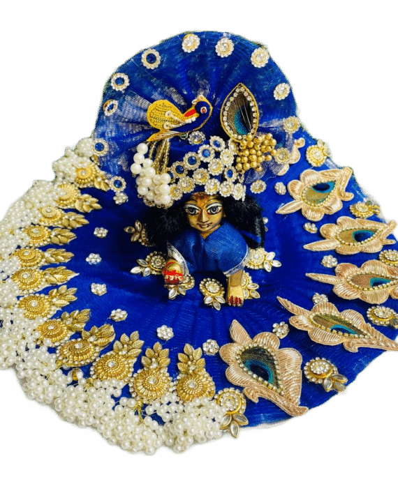 blue laddu gopal dress